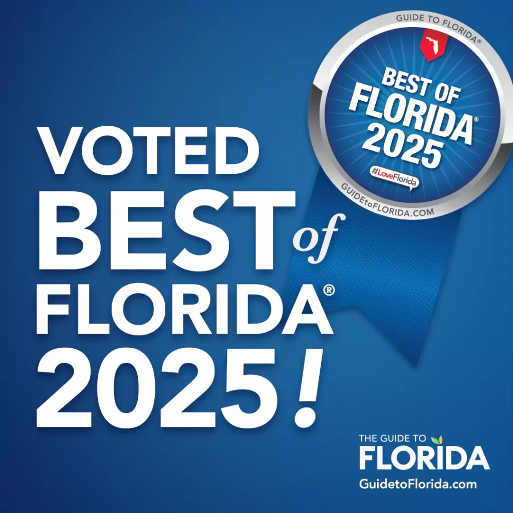 Voted Best of Florida 2025 award badge.